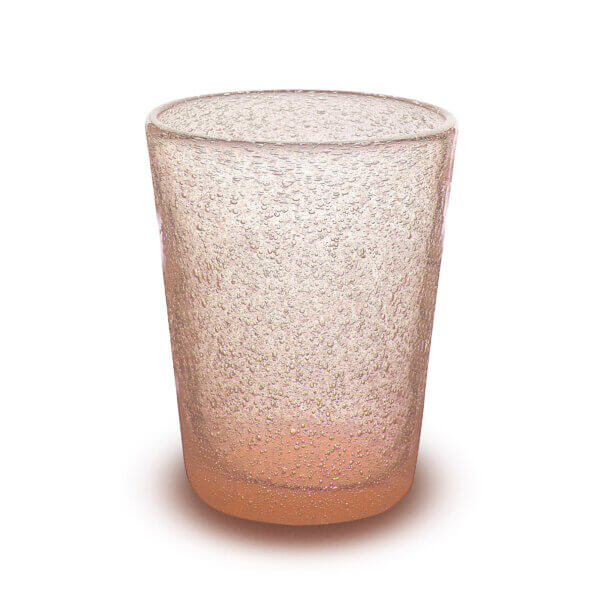 Bicchiere acqua vetro peach Memento - immagine 3