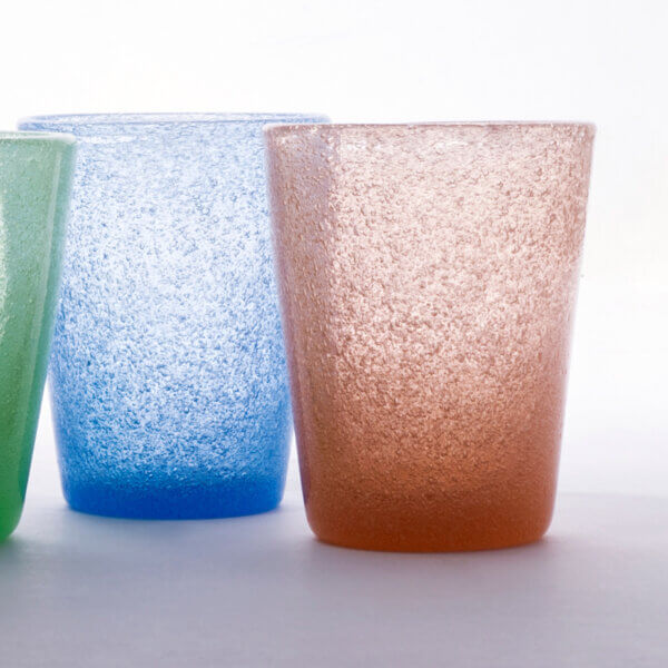 Bicchiere acqua vetro peach Memento - immagine 4