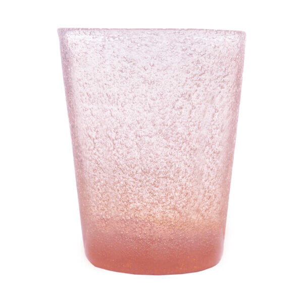 Bicchiere acqua vetro peach Memento