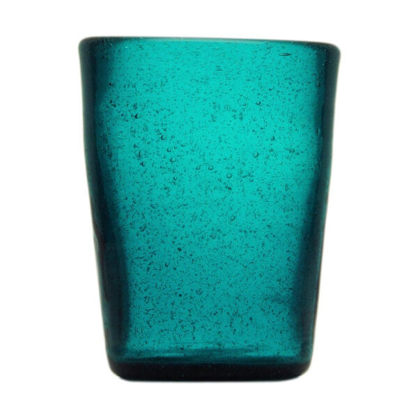 Bicchiere acqua vetro petrol Memento
