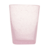Bicchiere acqua vetro rosa Memento