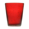Bicchiere acqua vetro rosso Memento