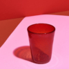 Bicchiere acqua vetro rosso Memento - immagine 3