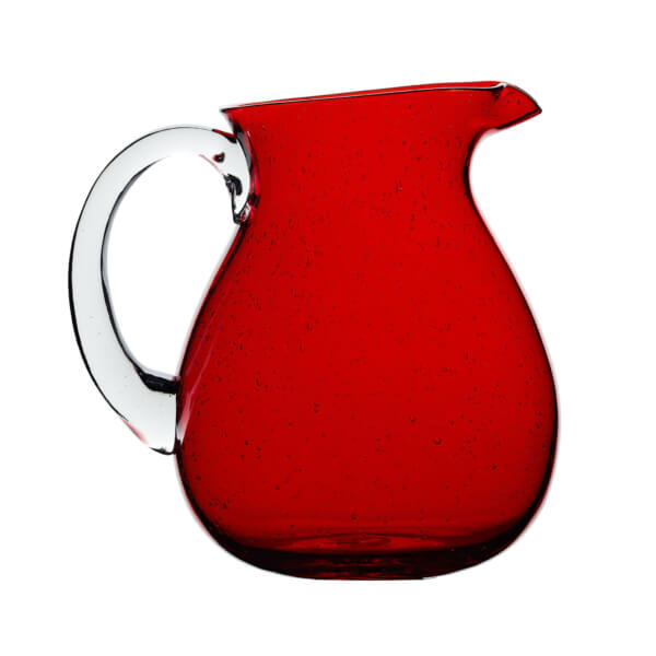 Brocca vetro Pitcher rossa