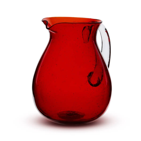 Brocca vetro Pitcher rossa - immagine 3