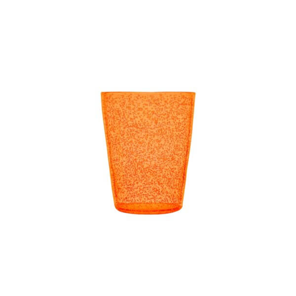 Bicchiere resina Memento Orange Fluo