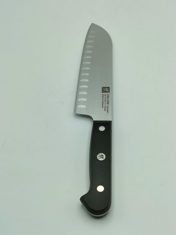 Coltello Gourmet santoku alveolato cm 18 - immagine 2