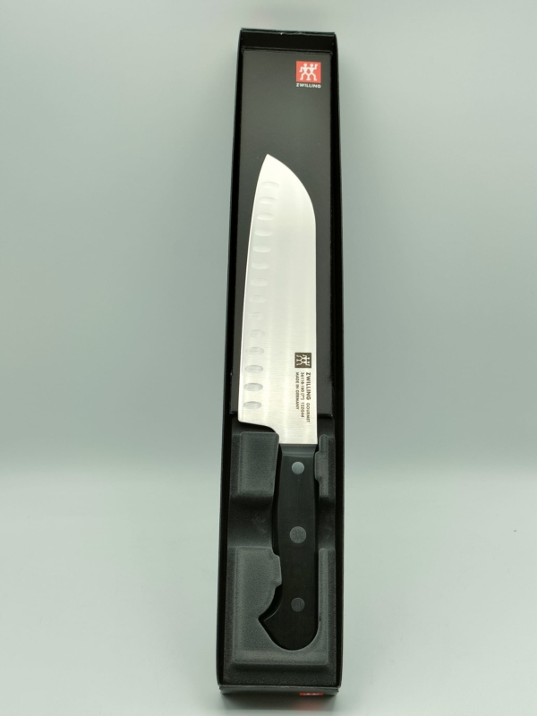 Coltello Gourmet santoku alveolato cm 18
