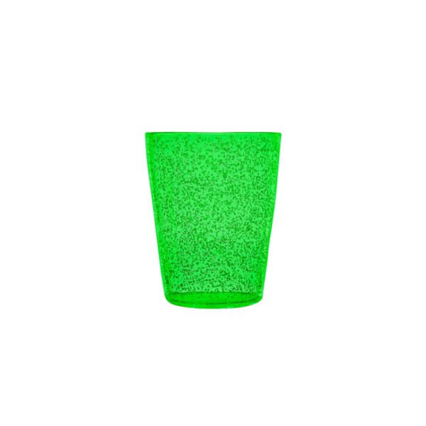 Bicchiere resina Memento Green fluo