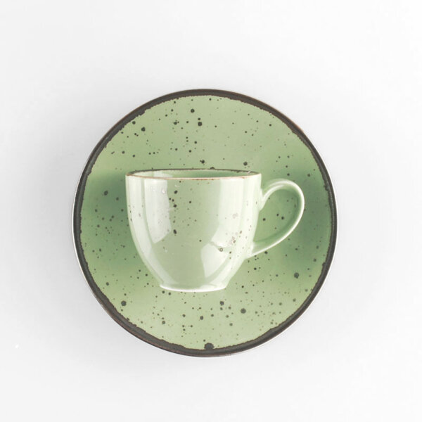 Tazza caffè con piatto Cottage Green - immagine 2