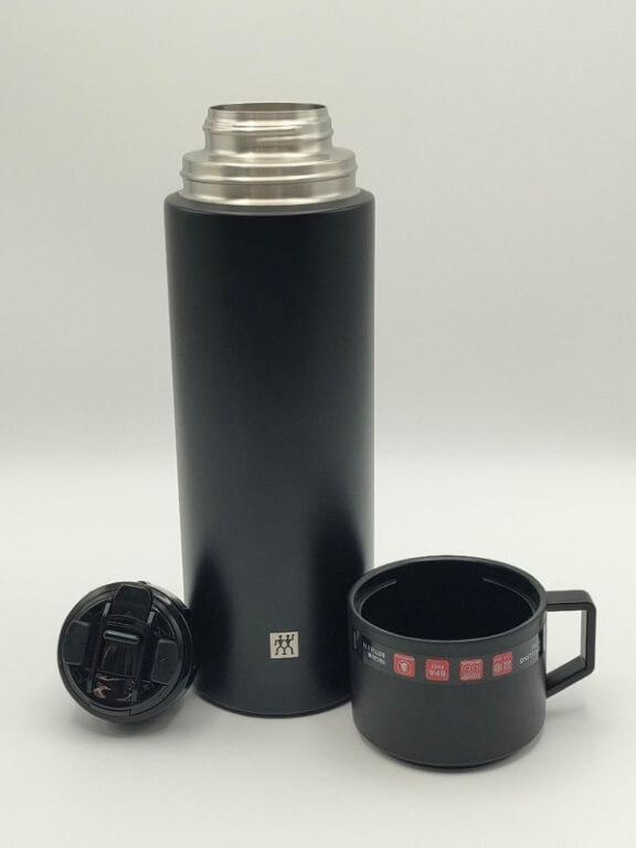 Bottiglia termica lt. 1 nero Thermos inox - immagine 2