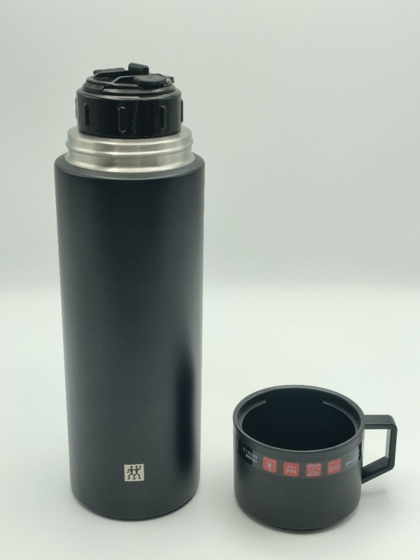 Bottiglia termica lt. 1 nero Thermos inox