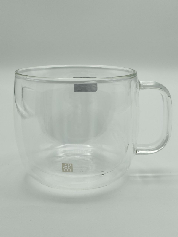 Tazza capuccino Sorrento in vetro doppia camera cc 450 - immagine 3