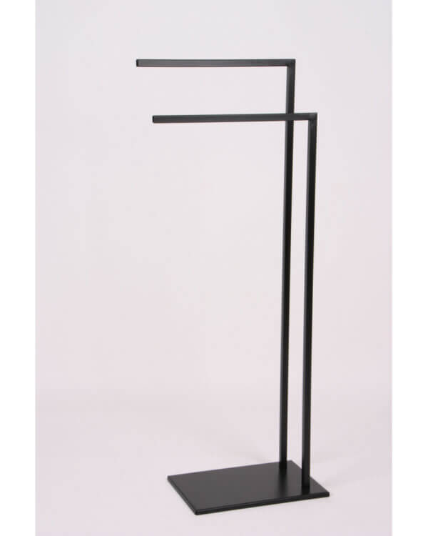 Porta asciugamani 2 braccia nero - immagine 4