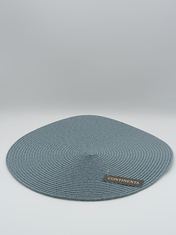 Sottopiatto sintetico grigio/blu rotondo cm 38