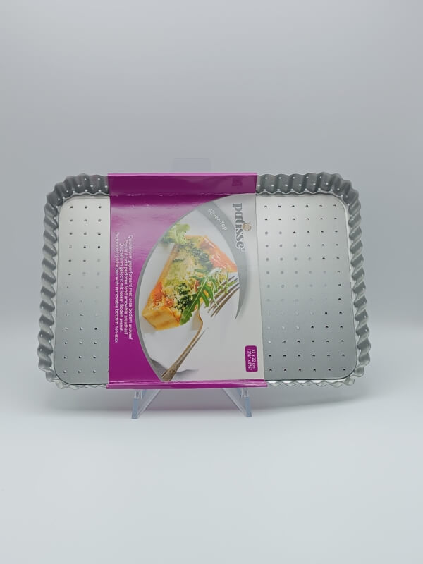 Stampo rettangolare fondo mobile forato inaderente cm 32 x 22 - immagine 2