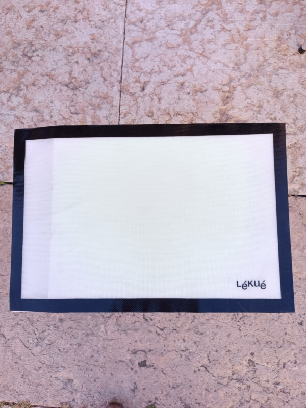 Tappettino cottura silicone cm 60 X 40 Bianco e Nero